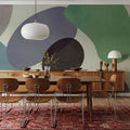Lava Shapes, Purple Mural Wallpaper - room preview 05