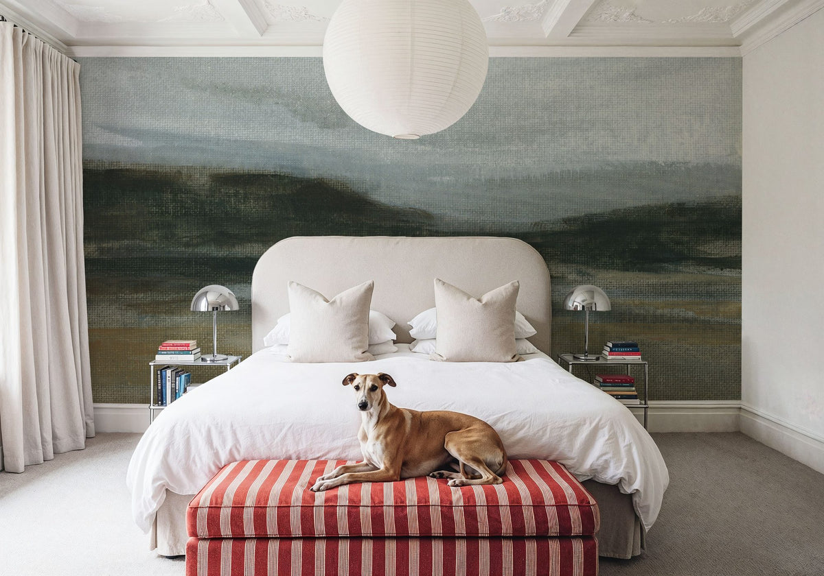 Misty River Valley Mural Wallpaper - room preview 05