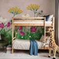 Geranium Meadow, Pink Mural Wallpaper - room preview 05