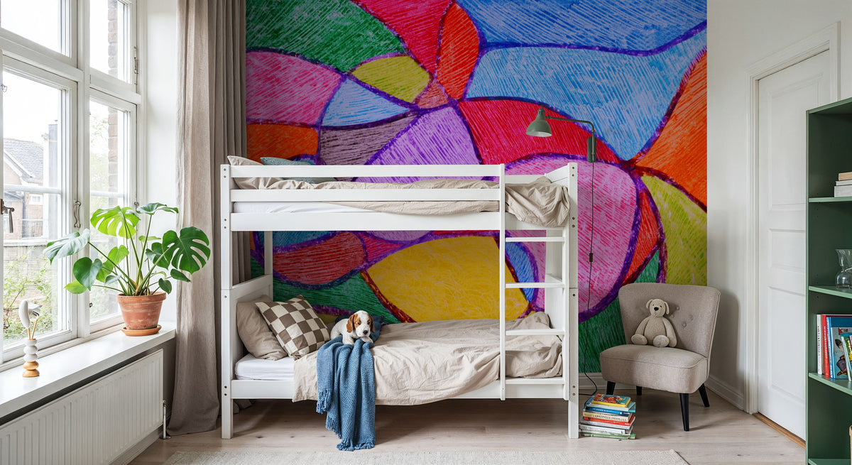 Patchwork Field Mural Wallpaper - room preview 05
