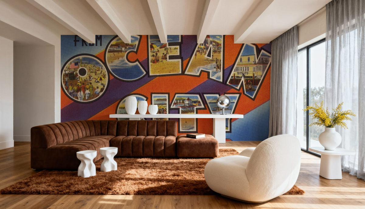 Greetings From Ocean City MD. Mural Wallpaper - room preview 05