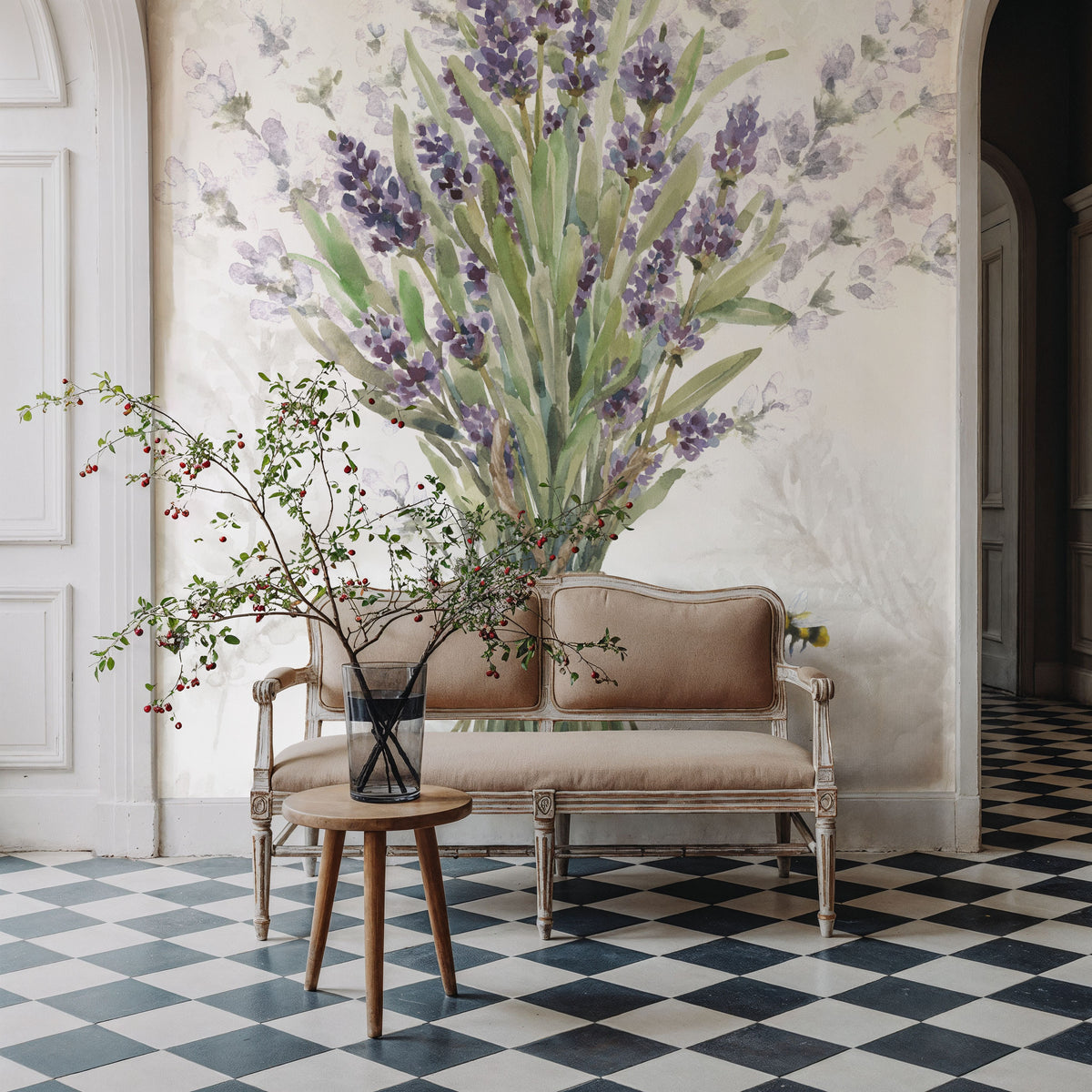 Fresh Lavender II Mural Wallpaper - room preview 05