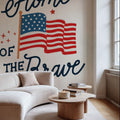 Stars and Stripes IV Brave Mural Wallpaper - room preview 05