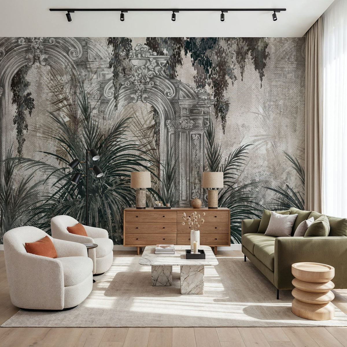 Gate to the Jungle Mural Wallpaper - room preview 05