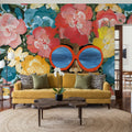 Sunning in Florals I Mural Wallpaper - room preview 05
