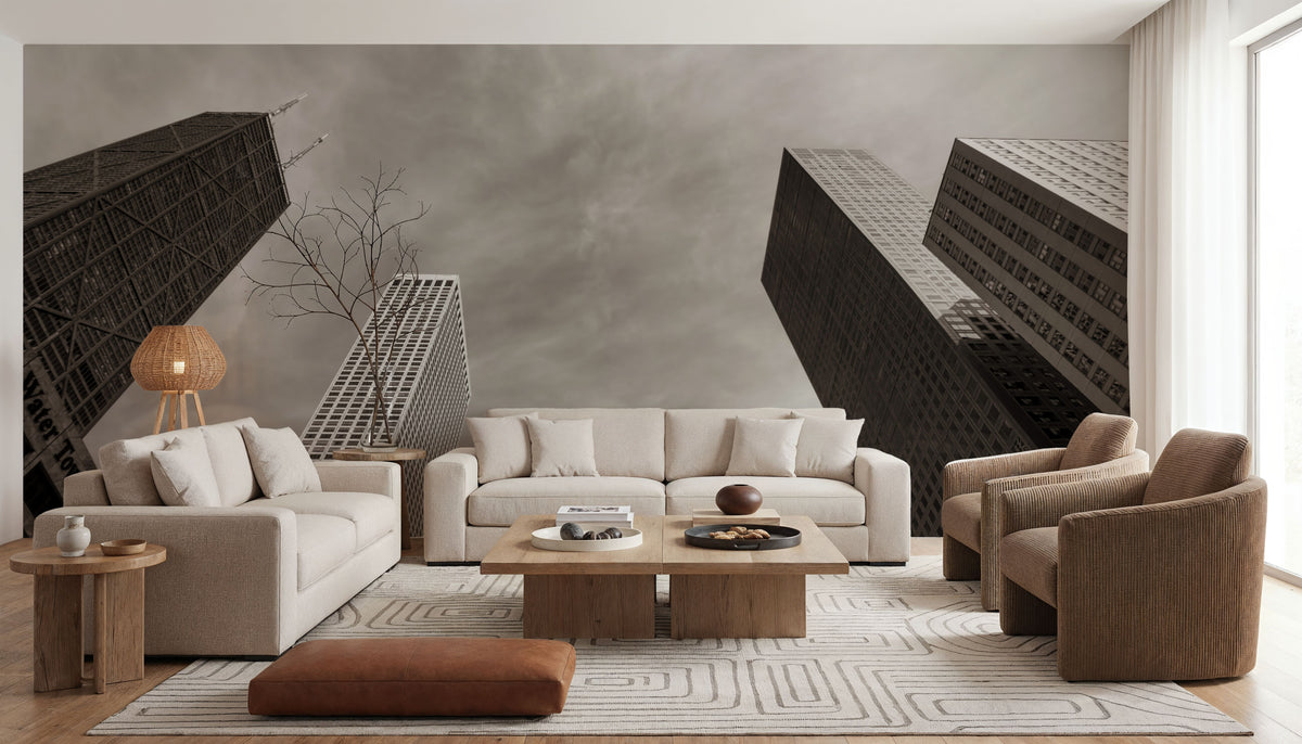 Chicago Skyline V Mural Wallpaper - room preview 05