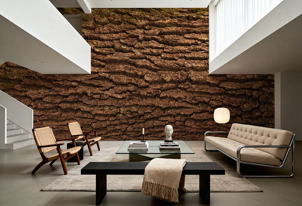Moss Bark Mural Wallpaper - room preview 05