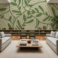 Leaf Lines Mural Wallpaper - room preview 05