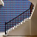 Seafood Shanty Blue V Mural Wallpaper - room preview 05