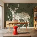 Holiday Form X Mural Wallpaper - room preview 05
