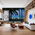 Palm Panorama II Mural Wallpaper - room preview 05