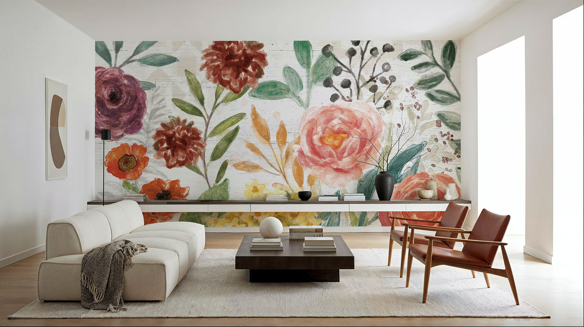 Flower Fest Mural Wallpaper - room preview 05