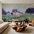 Impressionsitic Meadow Mural Wallpaper - room preview 05