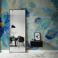 Blue Flowers Whisper I Mural Wallpaper - room preview 05