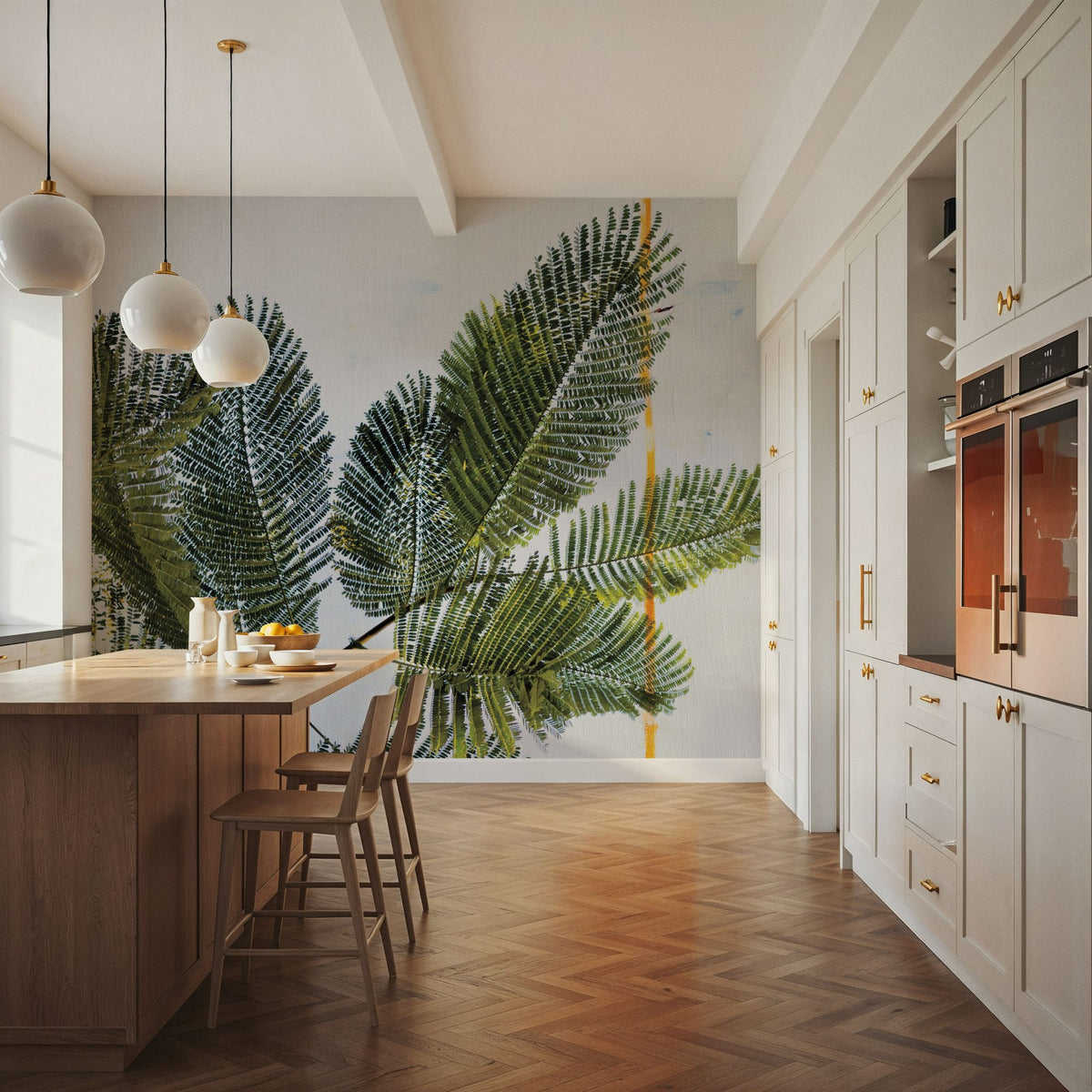 Palm Branch Mural Wallpaper - room preview 05