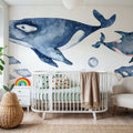 Whale Song Mural Wallpaper - room preview 05