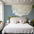 Dusty Blue Hydrangea II Mural Wallpaper - room preview 05