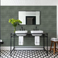 Staggered Zig-Zag, Forest Mural Wallpaper - room preview 05