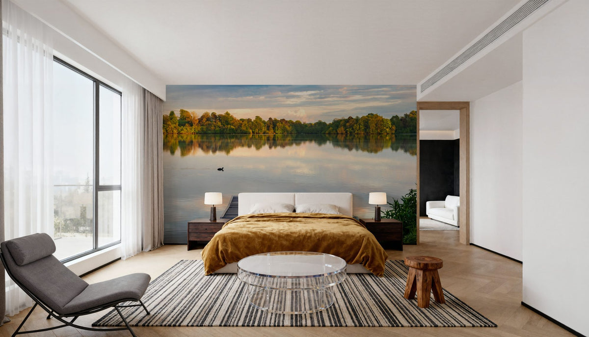 Lake Refelction Mural Wallpaper - room preview 05