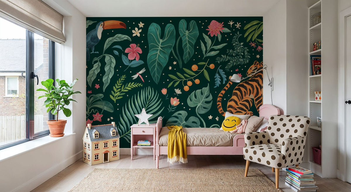 Jungle Love I Mural Wallpaper - room preview 05