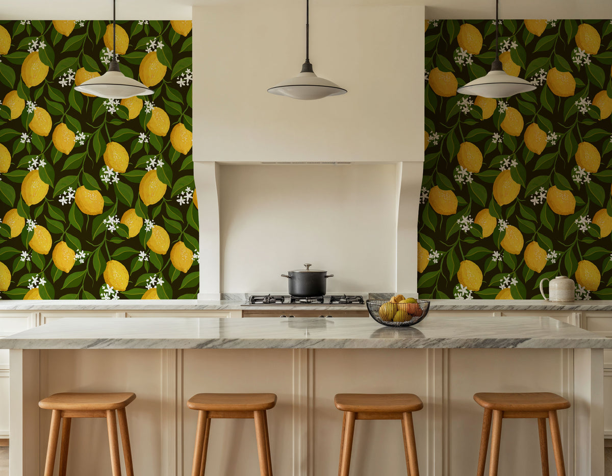 Papillion II, Brown Mural Wallpaper - room preview 05