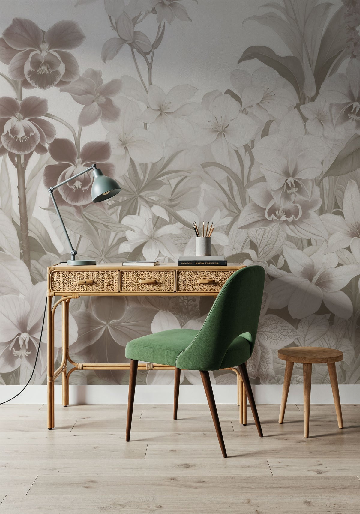The Tenderness of Orchids, Sand Mural Wallpaper - room preview 05