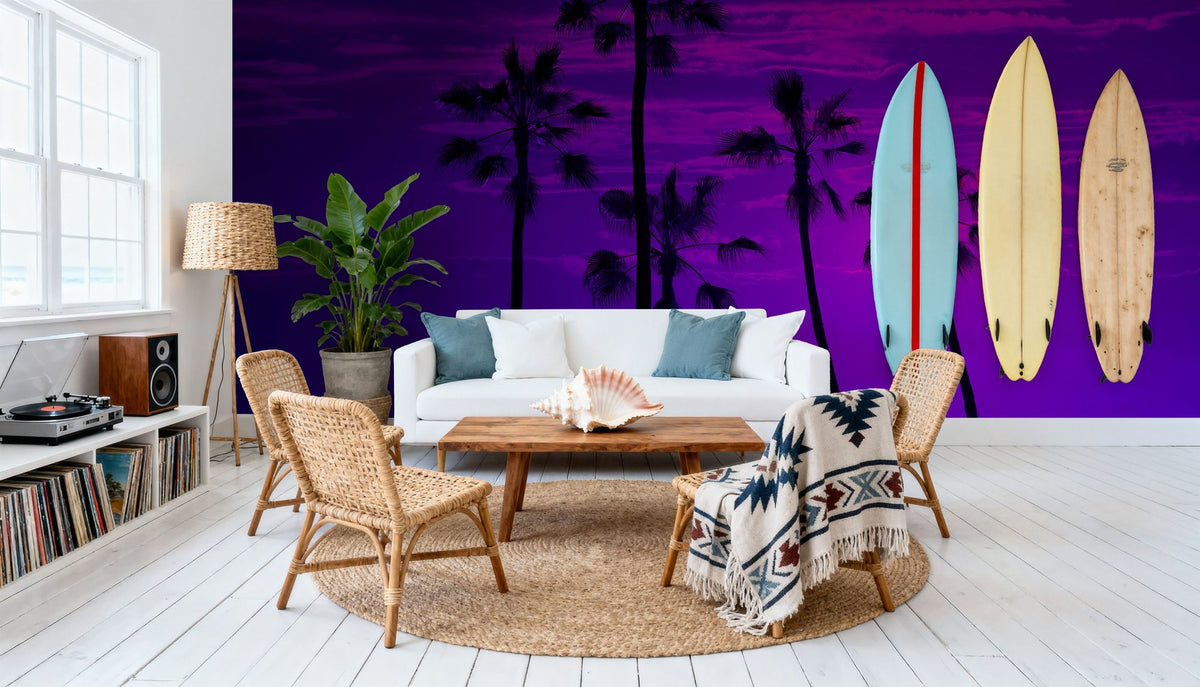 Manhattan Beach Sunset Mural Wallpaper - room preview 05