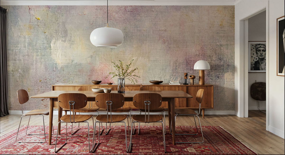 Soft Abstract Mural Wallpaper - room preview 05