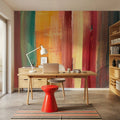 Sunset Fall Forest Mural Wallpaper - room preview 05