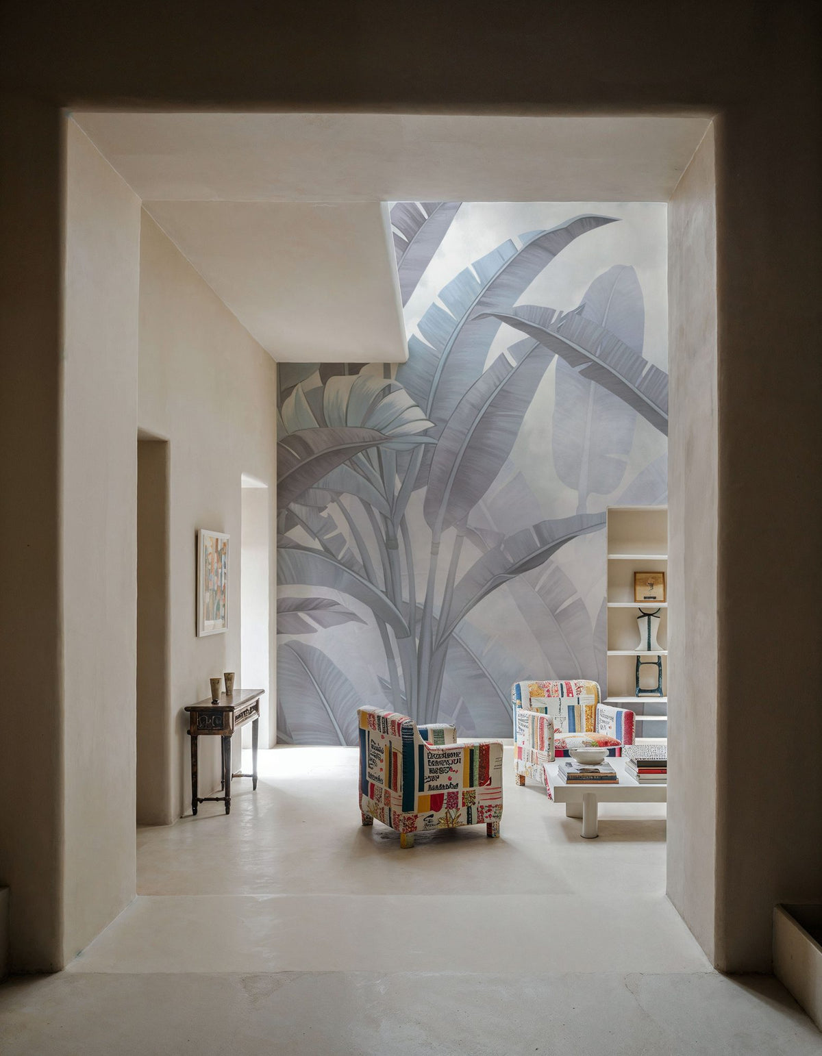Banana Palms, Stone Mural Wallpaper - room preview 05