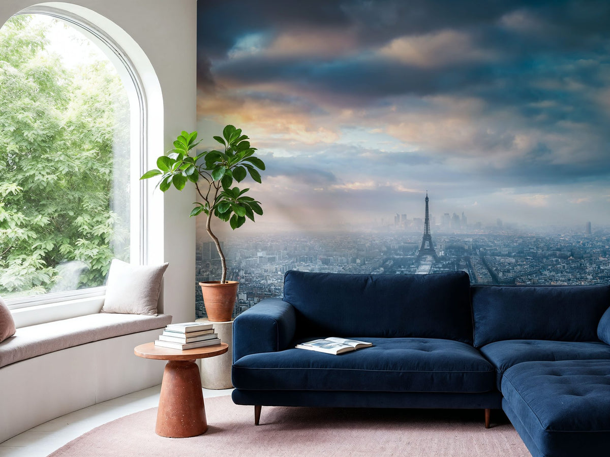 Paris in Winter Mural Wallpaper - room preview 05