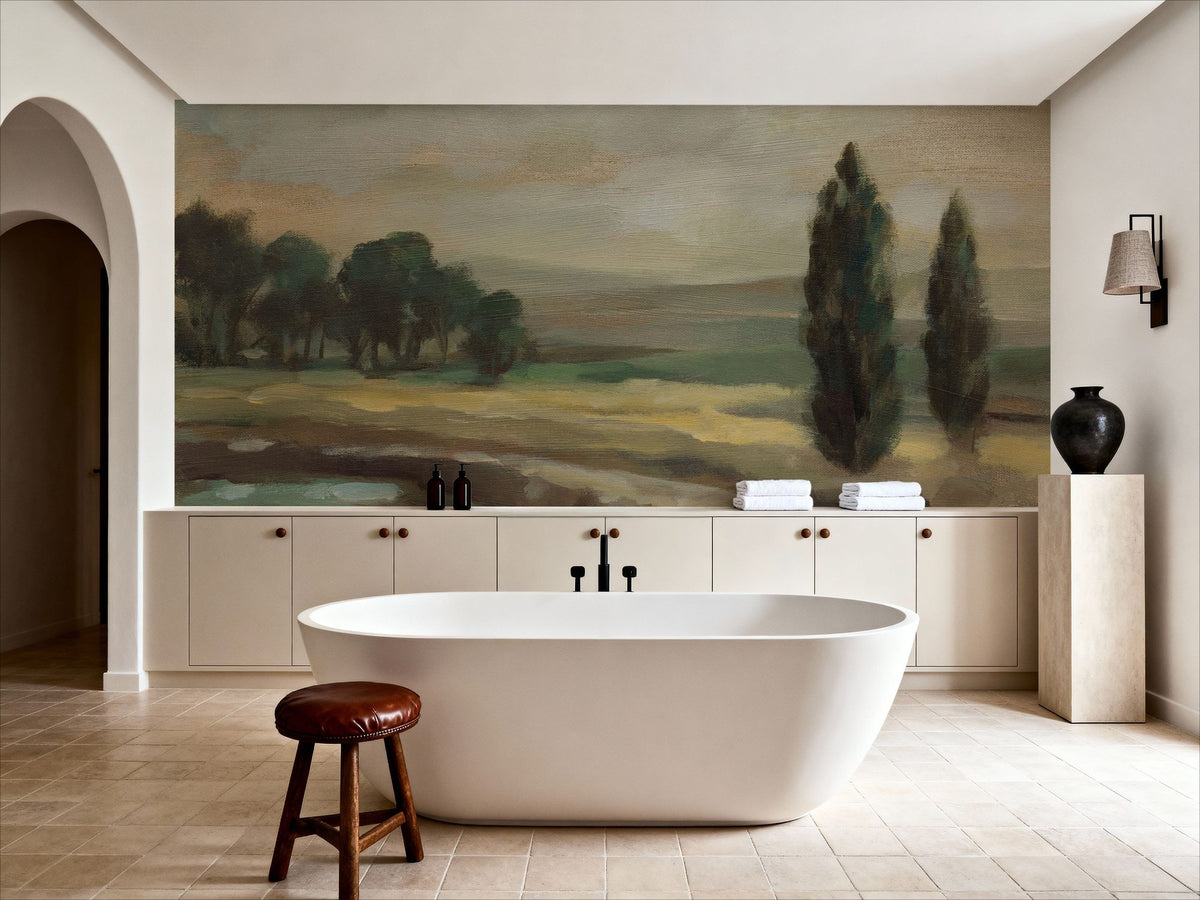 By the River Mural Wallpaper - room preview 05