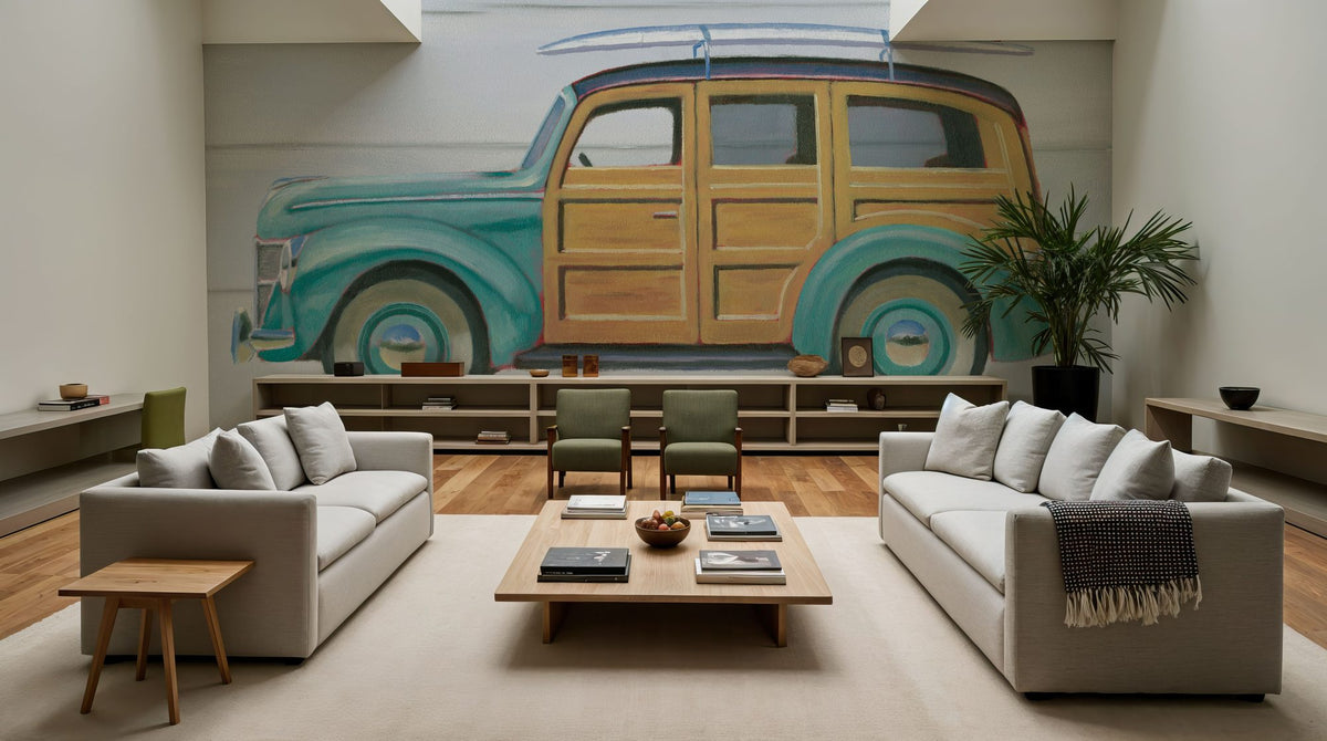 Old Beach Mural Wallpaper - room preview 05