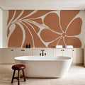 Blooming Joy I Terracotta Mural Wallpaper - room preview 05