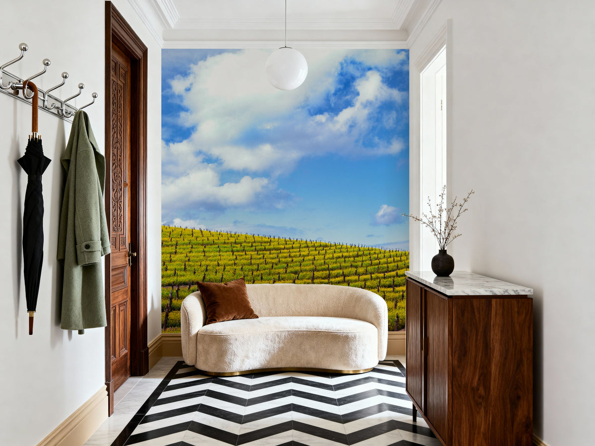 Mustard Fields Napa Valley Mural Wallpaper - room preview 05
