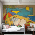 Seasonal Snowman VIII Mural Wallpaper - room preview 05