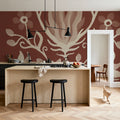 Illuminated Floral II Mural Wallpaper - room preview 05