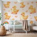 Duckling Walk Mural Wallpaper - room preview 05