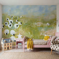 Wildflower Woods Sheep in Pasture Mural Wallpaper - room preview 05