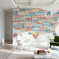 US City Map Mural Wallpaper - room preview 05