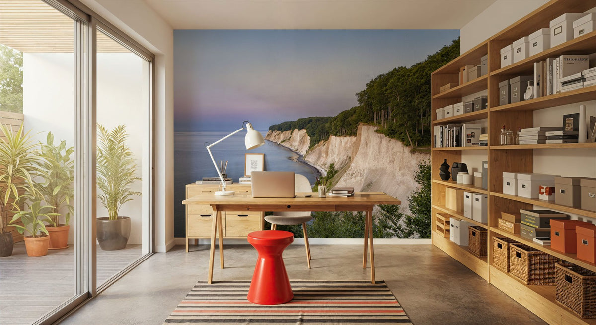 Chalk Cliffs Mural Wallpaper - Neutral Tone - room preview 05