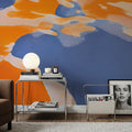 Gemini Orange Mural Wallpaper - room preview 05