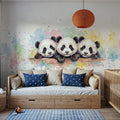 Panda - Cute Baby Animals Series Mural Wallpaper - room preview 05