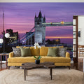 London Twilight Splendor Mural Wallpaper - Blue Tone - room preview 05