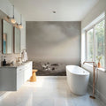 When Sea Becomes Sky BW Mural Wallpaper - room preview 05