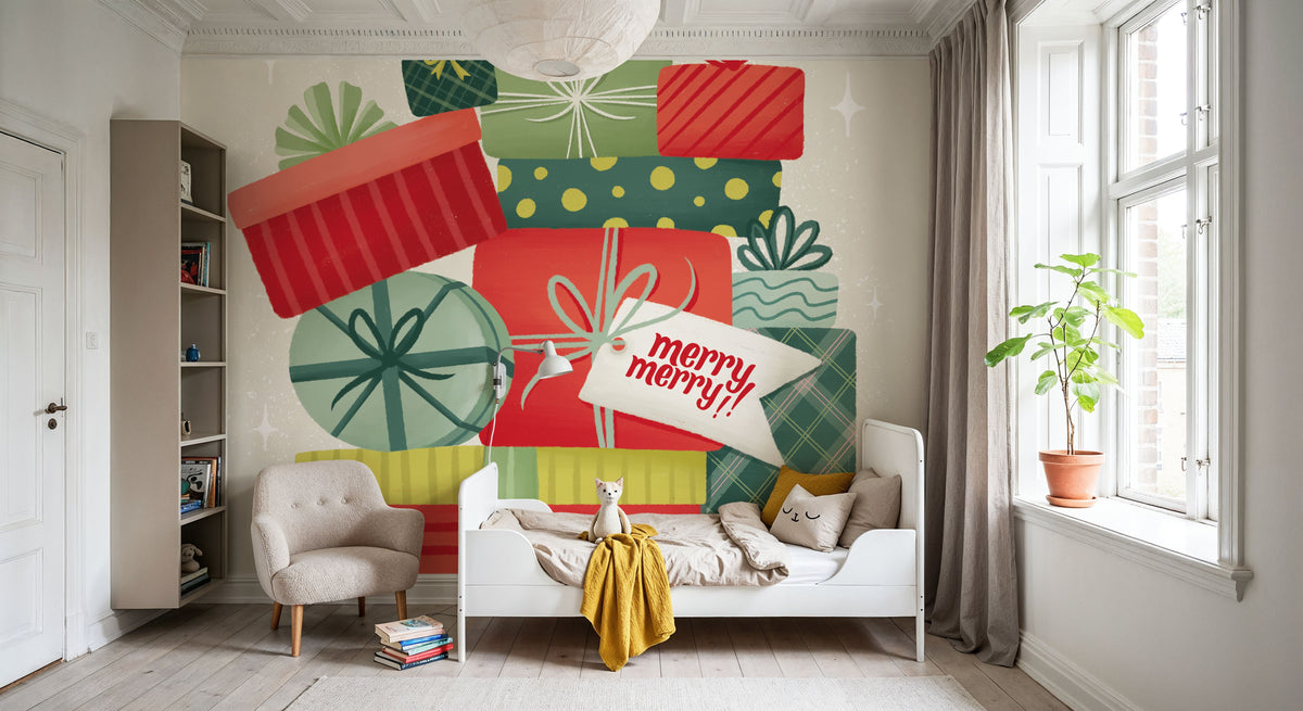 Home For the Holidays I Mural Wallpaper - room preview 05