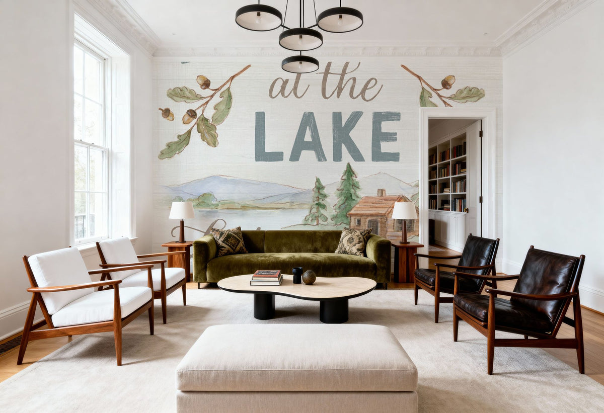 Lake Retreat IX Mural Wallpaper - room preview 05