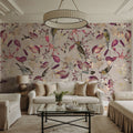 Tescoma Birds of Beauty Mural Wallpaper - Red Tone - room preview 05