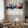 Izmir Turkey Skyline Blue & Bronze Mural Wallpaper - room preview 05