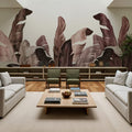 Leaves in Que Mural Wallpaper - room preview 05